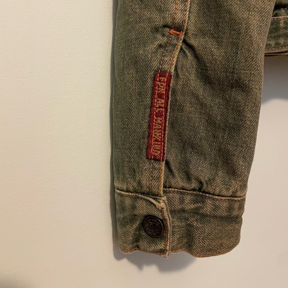 7 For All Mankind Vintage Sherpa Lined Jean Jacket Small - Picture 4 of 9